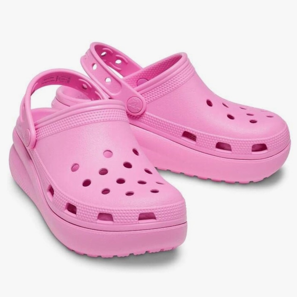 Girls platform crocs